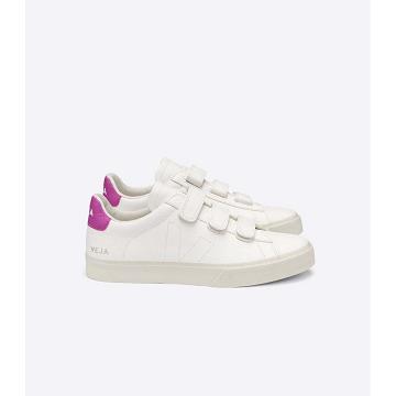 Women's Veja RECIFE CHROMEFREE Sneakers White/Purple | ZA 624DFM